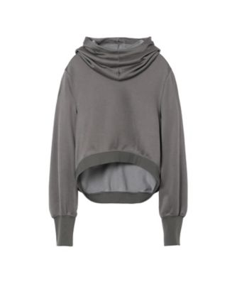 ＜Mame Kurogouchi (Women)＞Ｃｒｏｐｐｅｄ　Ｒｅｌａｘｅｄ　Ｓｗｅａｔ　Ｈｏｏｄｉｅ　　ＭＭ２５ＳＳーＪＳ０３３