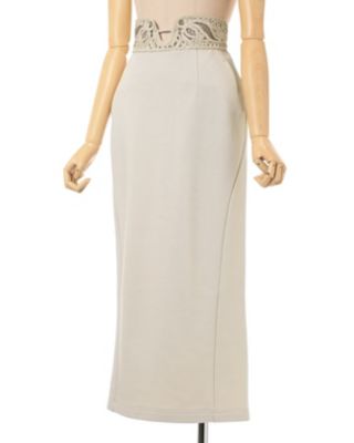 【送料無料】Ｃｏｒｄｉｎｇ　Ｅｍｂｒｏｉｄｅｒｙ　Ｓｗｅａｔ　Ｓｋｉｒｔ　ＭＭ２５ＳＳ－ＪＳ０５３