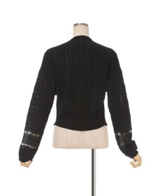 Drop Jacquard Knitted Cardigan
