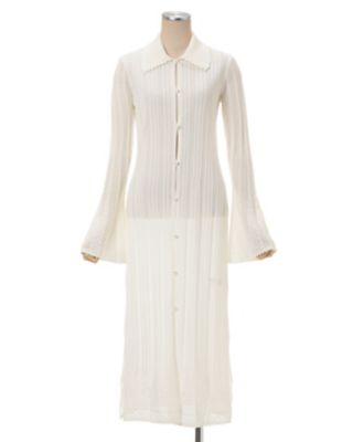 Ｌａｃｅ　Ｓｔｒｉｐｅ　Ｋｎｉｔｔｅｄ　Ｄｒｅｓｓ　ＭＭ２５ＳＳ－ＫＮ０６８