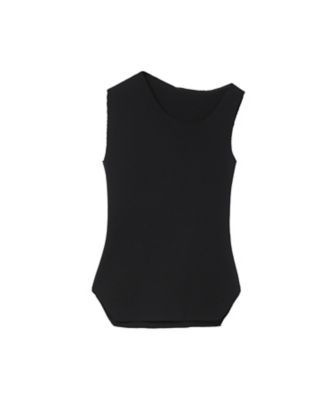 ＜Mame Kurogouchi (Women)＞Ａｓｙｍｍｅｔｒｉｃ　Ｎｅｃｋ　Ｋｎｉｔｔｅｄ　Ｓｌｅｅｖｅｌｅｓｓ　Ｔｏｐ　ＭＭ２５ＳＳーＫＮ０９０