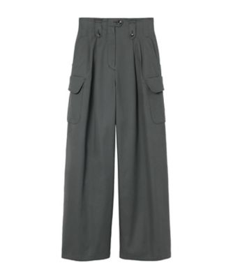 Mame Kurogouchi (Women)/マメ クロゴウチ Ｃｏｔｔｏｎ　Ｔｗｉｌｌ　Ｈｉｇｈ　Ｗａｉｓｔｅｄ　Ｗｉｄｅ　Ｔｒｏｕｓｅｒｓ　ＭＭ２５ＳＳーＰＴ０１０