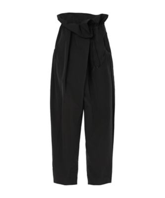＜Mame Kurogouchi (Women)＞Ｓｐｌｉｔ　Ｙａｒｎ　Ｈｉｇｈ　Ｗａｉｓｔｅｄ　Ｄｒａｗｓｔｒｉｎｇ　Ｔｒｏｕｓｅｒｓ　ＭＭ２５ＳＳーＰＴ０１４