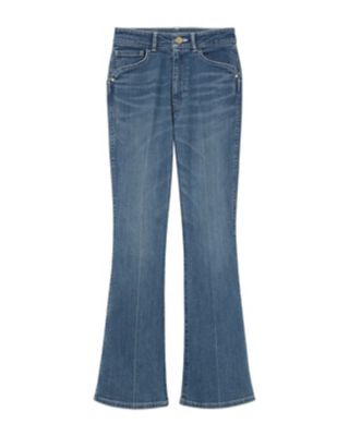＜Mame Kurogouchi (Women)＞Ｓｔｒｅｔｃｈ　Ｃｒｏｐｐｅｄ　Ｆｌａｒｅ　Ｊｅａｎｓ　ＭＭ２５ＳＳ－ＰＴ０６１