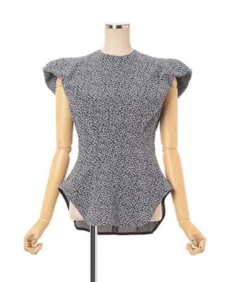 トップス MameKurogouchi Micro Floral Jacquard Top mamekurogouchi micro floral jacquard top｜Yahoo!フリマ（旧