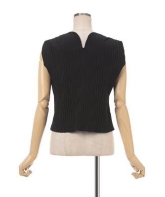 [COSYHARU公式] Wave Pleats Tee 送料・関税込み Wave Pleats Sleeveless Top