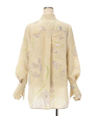 Ｍａｒｂｌｅ　Ｐｒｉｎｔ　Ｓｉｌｋ　Ｓｈｉｒｔ　ＭＭ２５ＳＳーＳＨ０８３