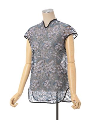Ｆｌｏｒａｌ　Ｌａｃｅ　Ｆｒｅｎｃｈ　Ｓｌｅｅｖｅ　Ｔｏｐ　ＭＭ２５ＳＳーＳＨ１０４