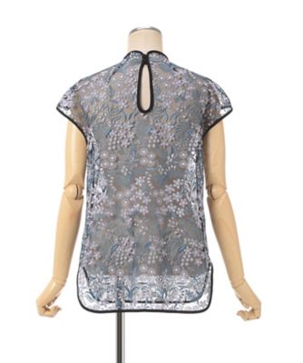 Ｆｌｏｒａｌ　Ｌａｃｅ　Ｆｒｅｎｃｈ　Ｓｌｅｅｖｅ　Ｔｏｐ　ＭＭ２５ＳＳーＳＨ１０４