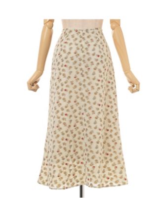 Floral Jacquard AーLine Skirt