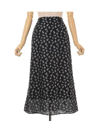 Ｆｌｏｒａｌ　Ｊａｃｑｕａｒｄ　ＡーＬｉｎｅ　Ｓｋｉｒｔ　ＭＭ２５ＳＳーＳＫ０２２