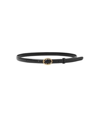Cow Hide Leather Narrow Belt MM26FW