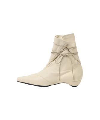プウアボーテ プレケット 新品 Cow Leather Wrap Boots 6F／MM26FW