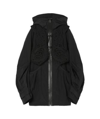 Nylon Oversized Jacket with Cording