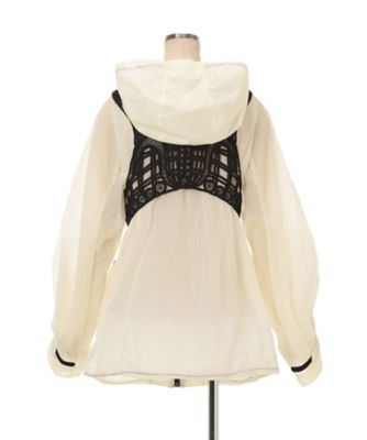 Nylon Oversized Jacket with Cording