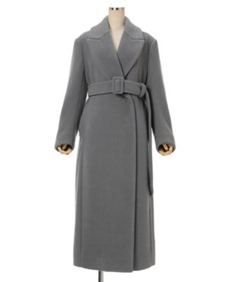 Wool Boa Double Breast Coat 6F