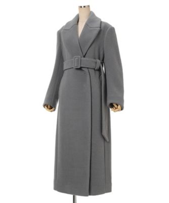 Wool Boa Double Breast Coat 6F