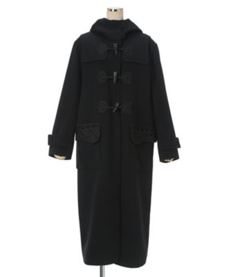 Cording Embroidery Duffle Coat 6F