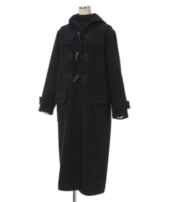 Cording Embroidery Duffle Coat 6F