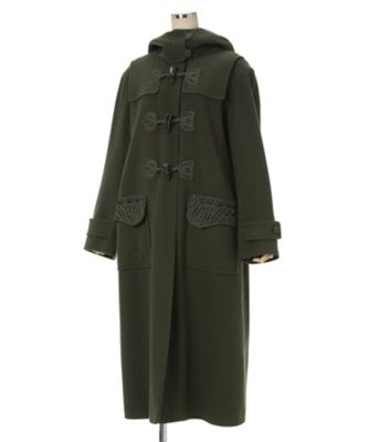 Cording Embroidery Duffle Coat 6F