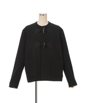 Cording Embroidery Short Duffle