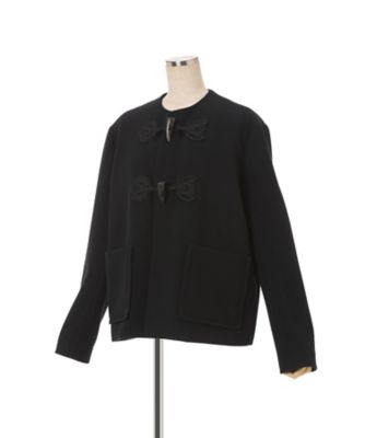 ガングロタマゴ　drestrip フード付きジャケット Cording Embroidery Short Duffle