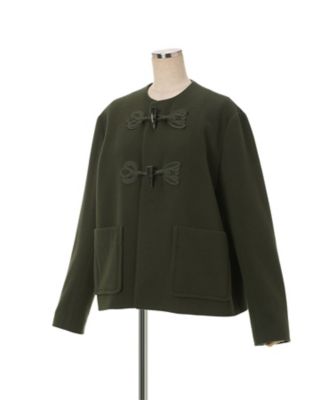 Cording Embroidery Short Duffle