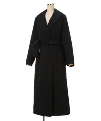Nylon Twill Chesterfield Coat with
