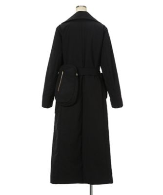 Nylon Twill Chesterfield Coat with