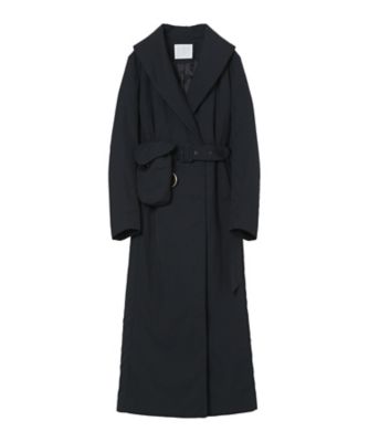 Nylon Twill Chesterfield Coat with