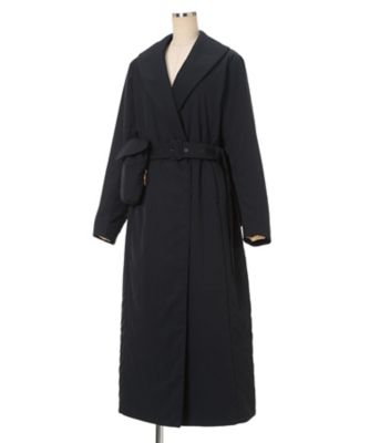 Nylon Twill Chesterfield Coat with
