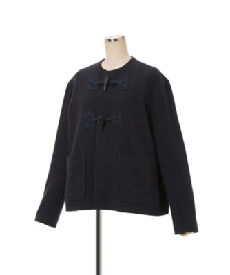 Cording Embroidery Short Duffle
