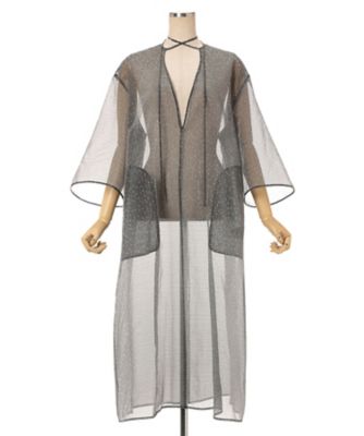 Floral Jacquard Sheer Dress MM26FWー