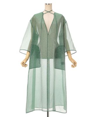 Floral Jacquard Sheer Dress MM26FWー