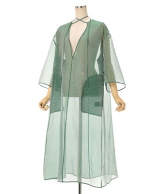 Floral Jacquard Sheer Dress MM26FWー