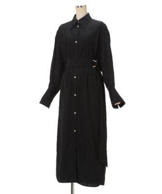 Floral Jacquard Shirt Dress 6F