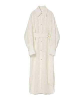 Floral Jacquard Shirt Dress 6F