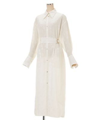 Floral Jacquard Shirt Dress 6F