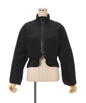 Nylon Short Jacket with Cording