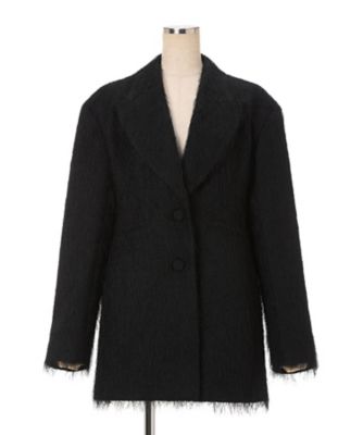 All－Over－Fringe Oversized Jacket