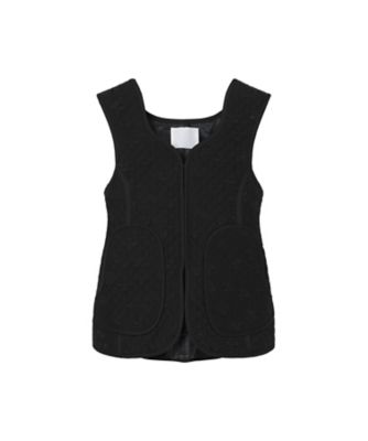 Floral Jacquard Quilting Vest 6F