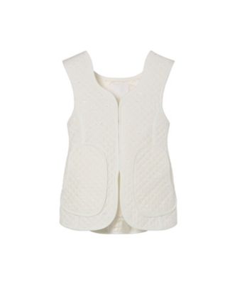 Floral Jacquard Quilting Vest 6F