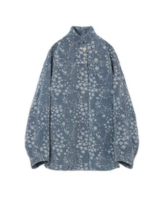 Floral Jacquard Denim Jacket 6F