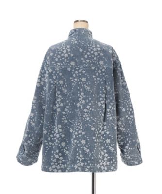 Floral Jacquard Denim Jacket 6F