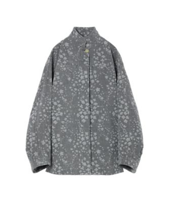 Floral Jacquard Denim Jacket 6F
