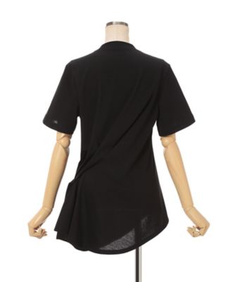 Cotton Jersey Asymmetric TーShirt