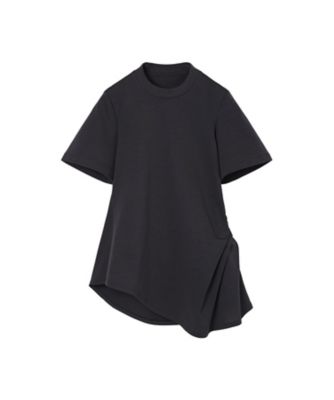 mame kurogouchi マメクロゴウチ　tシャツ Cotton Jersey Asymmetric TーShirt