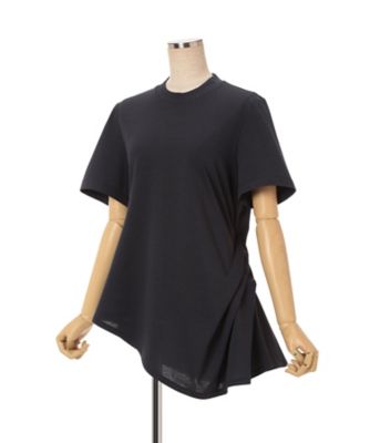 Cotton Jersey Asymmetric TーShirt