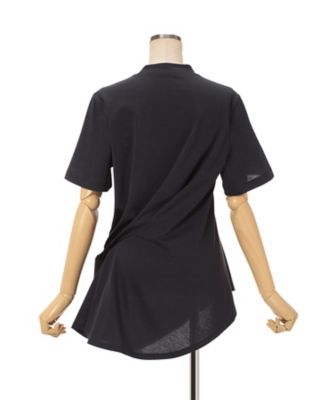Cotton Jersey Asymmetric TーShirt