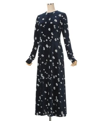 Velour Jersey Floral Dress MM26FWー